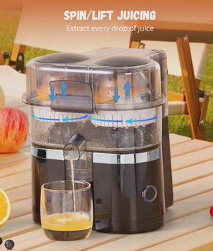 Compacte Dubbele Citruspers & Blender - 200W - Snel Gezond Sap
