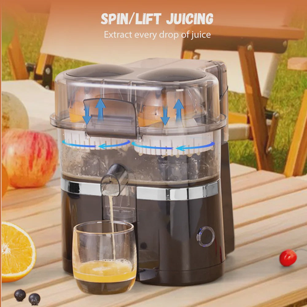 Compacte Dubbele Citruspers & Blender - 200W - Snel Gezond Sap