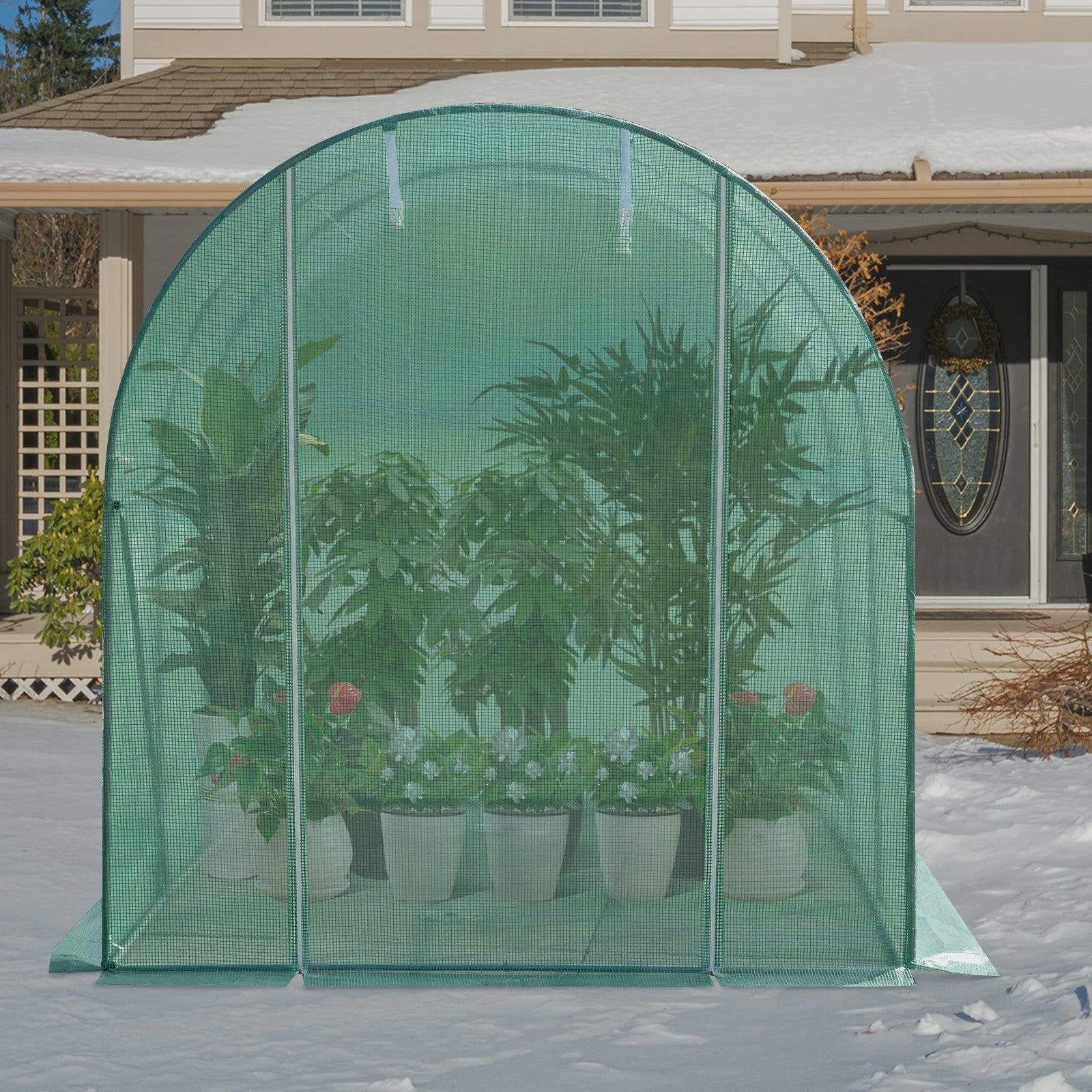 WOLTU Tunnelkas 300x200x200cm - Winterharde Polytunnel voor Groenten, Fruit & Bloemen