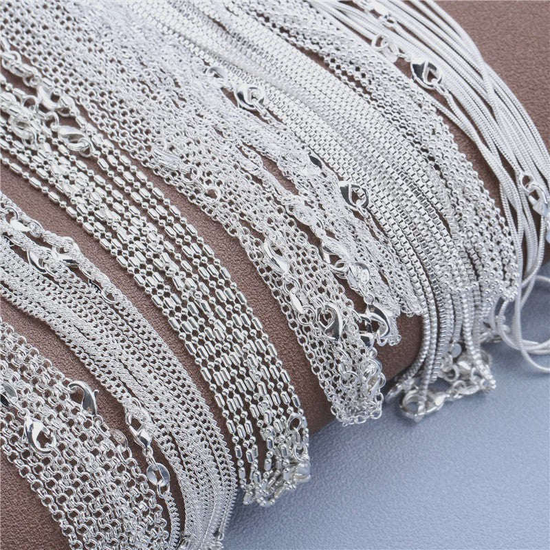 925 Sterling Zilveren Kettingen: Rolo, Figaro & Meer (16-30 Inch)