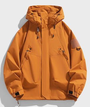 Heren Windbreaker Jas met Capuchon - Waterdicht, Bomberjack Stijl, Ideaal voor Camping & Hiking
