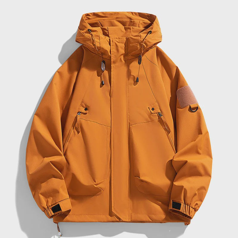 Heren Windbreaker Jas met Capuchon - Waterdicht, Bomberjack Stijl, Ideaal voor Camping & Hiking