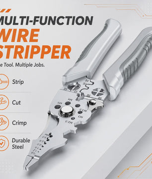 Multifunctionele Elektricien Tang: Strippen, Knippen, Krimpen & Meer (21.5 cm)