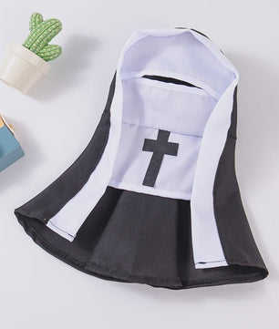 Grappig Nonnenkostuum voor Huisdieren - Halloween & Feest Outfit voor Hond & Kat