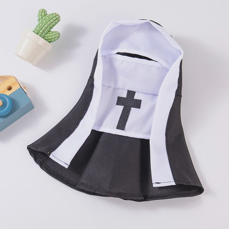 Grappig Nonnenkostuum voor Huisdieren - Halloween & Feest Outfit voor Hond & Kat