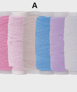 Elastisch Naaigaren 0.6mm - 6 Kleuren Set (20M) voor DIY, Kleding & Hobby