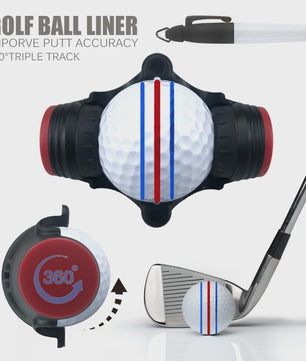 360° Golf Bal Markering Tool: Verbeter Putt Nauwkeurigheid met Precisie Lijn