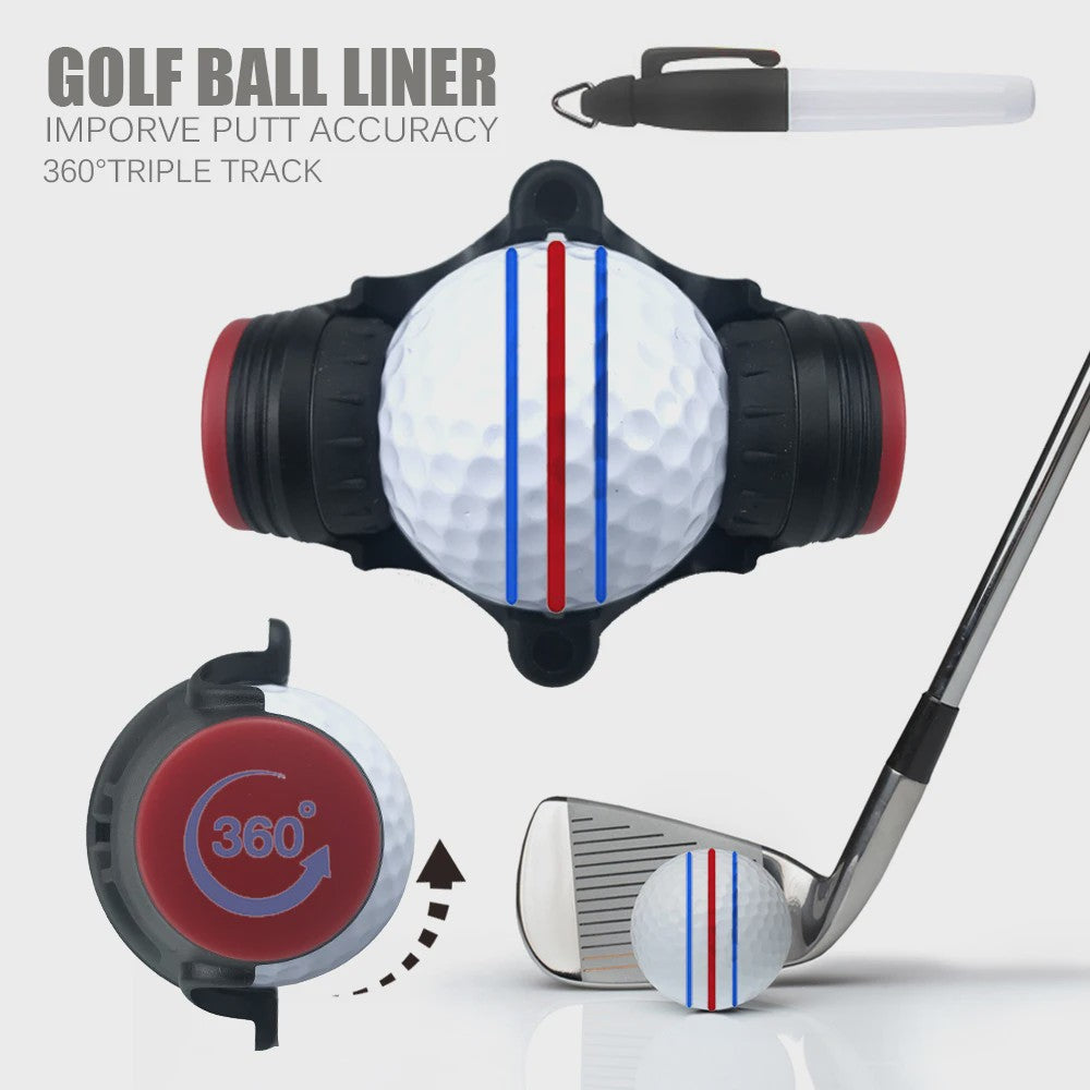 360° Golf Bal Markering Tool: Verbeter Putt Nauwkeurigheid met Precisie Lijn