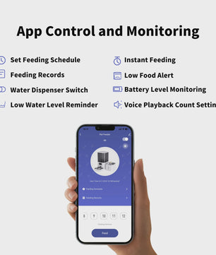 DOEL 2-in-1 Smart Voerautomaat & Drinkfontein voor Katten en Kleine Honden - 6L Capaciteit, App Controle