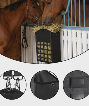 Duurzame Hooi Netten Tas voor Paarden, Geiten & Schapen - Grote Opening & Verstelbare Banden