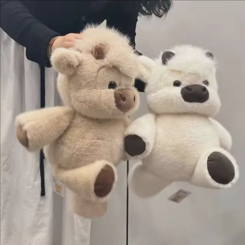 Schattige Schotse Hooglander Pluche Koe - Zachte Knuffel voor Kinderen