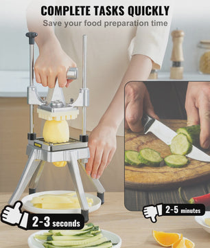 Professionele Groente Fruit Snijmachine - Heavy Duty Dicer & Slicer