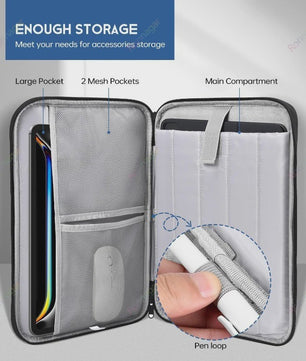 13 Inch Laptop Sleeve & Tas - Beschermhoes voor MacBook Air/Pro, Travel Case