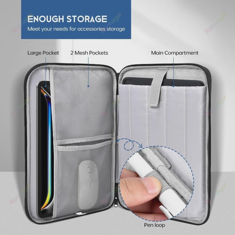13 Inch Laptop Sleeve & Tas - Beschermhoes voor MacBook Air/Pro, Travel Case