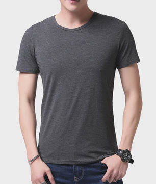 2-Pack Bamboe Fiber T-shirts Heren - Ronde Hals, Korte Mouw, Ademend & Zweetabsorberend