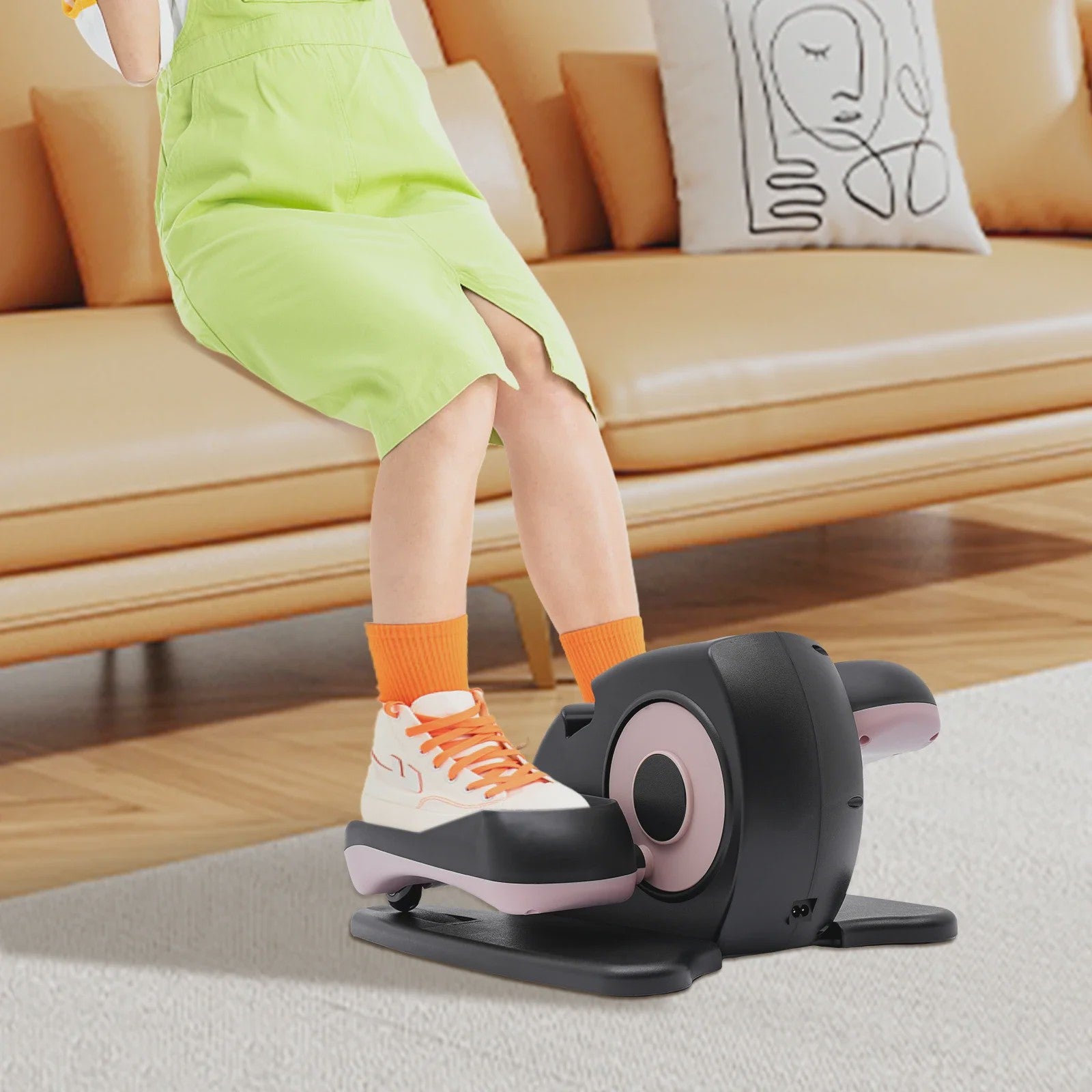 Elektrische Mini Hometrainer met LCD - Zittend Fietsapparaat voor Benen en Voeten