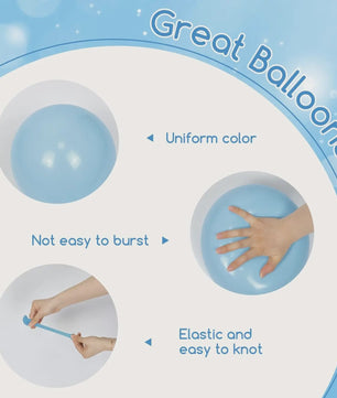 40x 12 inch Latex Ballonnen Set - Sneeuwvlok, Paars & Blauw - Feestdecoratie