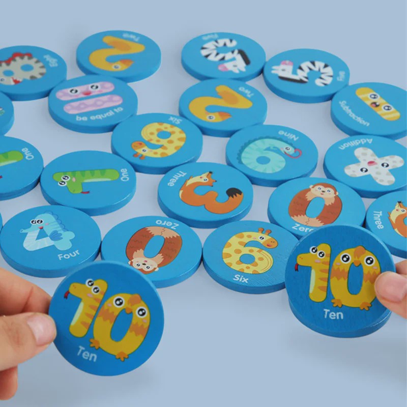 Houten Dinosaurussen Memory Spel - Educatief Cognitief Speelgoed voor Kinderen