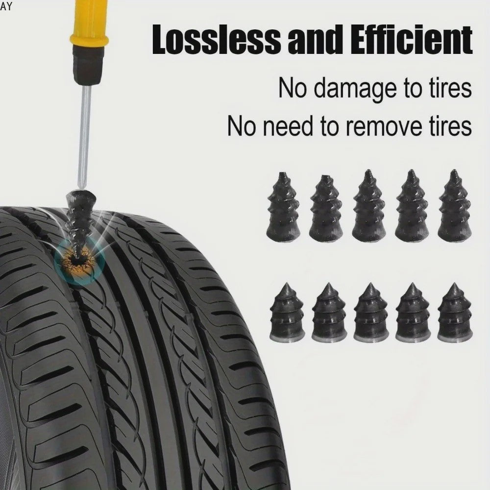 Noodbandreparatieset - Heavy-Duty Lijm & Rubberstrips voor Auto, Truck, Camper