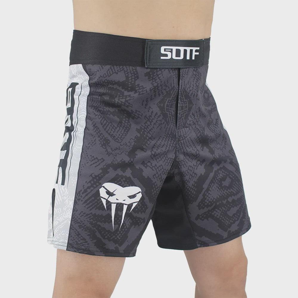 SOTF MMA Shorts met Tijgerprint en Slangenhuid Patroon - Kickboksen & Muay Thai