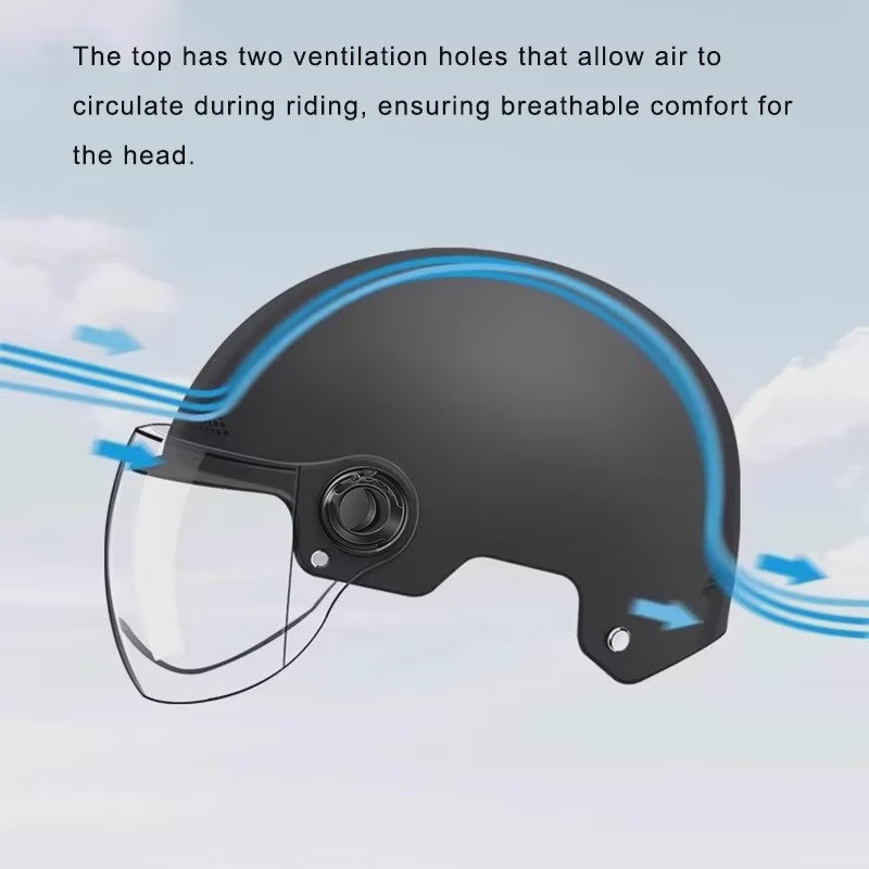 Klassieke Retro Scooter Motorhelm - Ultralicht Vintage Halfhelm voor Heren & Dames