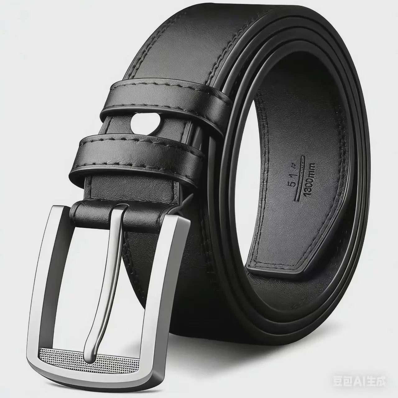 Luxe Heren Riem Echt Leer - Stijlvolle Zakelijke Mode Riem voor Jeans