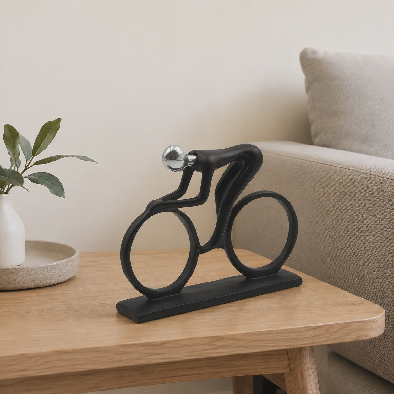 Moderne Wielrenner Beeldje - Decoratief Huisdecoratie & Cadeau