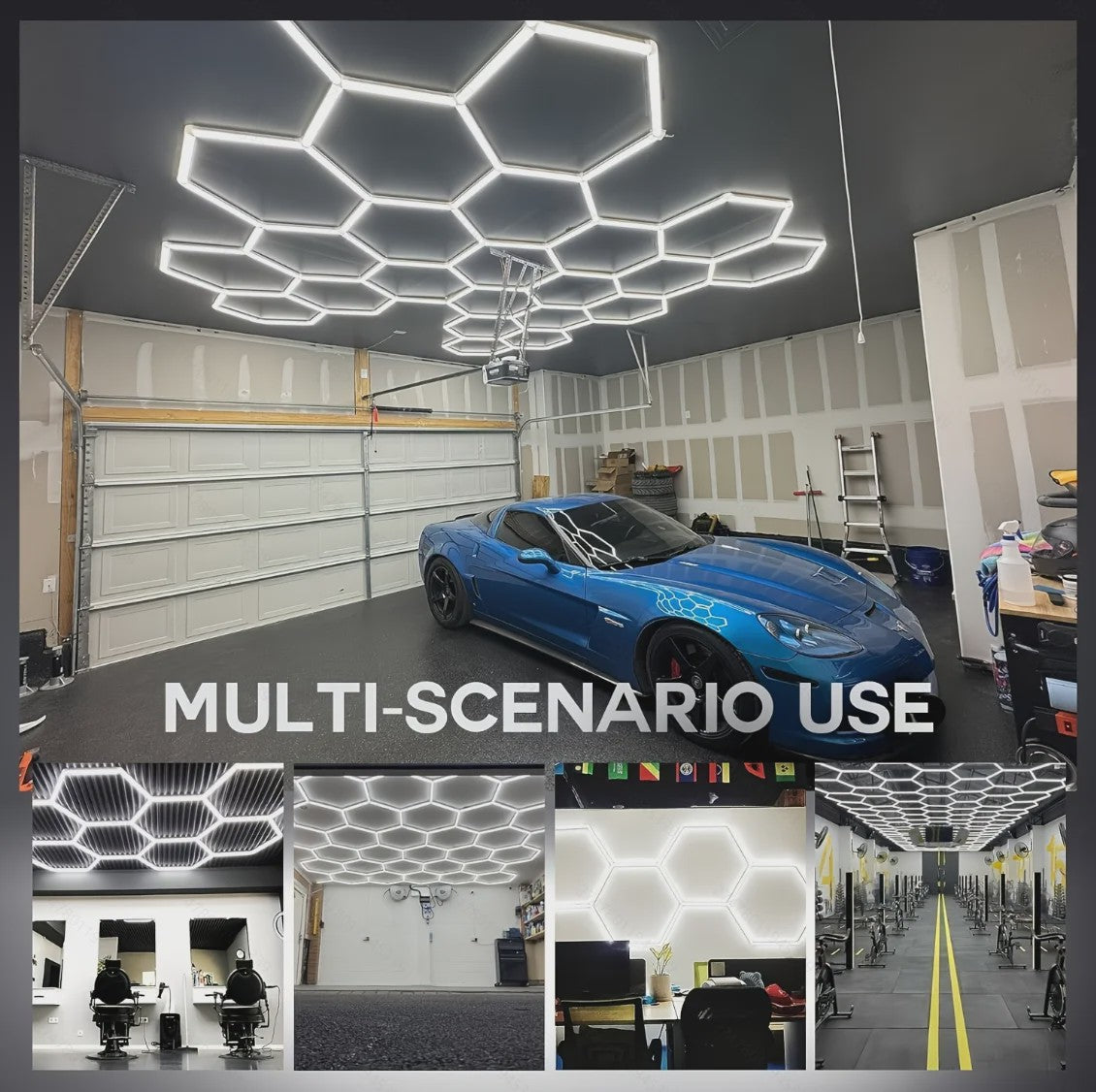 Modulaire Hexagonale LED Plafondlamp - Superhelder 6500K Koel Wit Licht