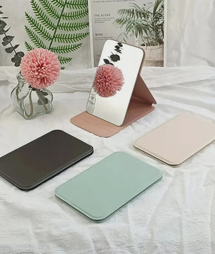 Opvouwbare Make-up Spiegel - Compacte Draagbare Pocket Spiegeltje met Standaard
