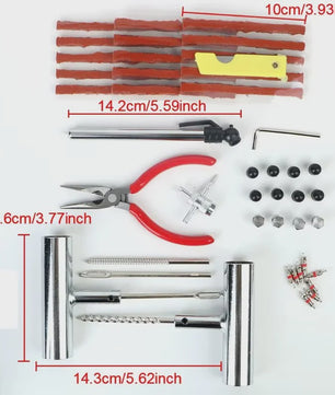 Universele Bandenreparatieset voor Auto & Motor - Compleet Gereedschap
