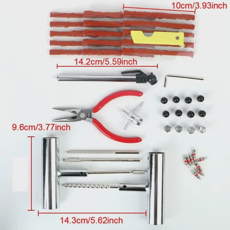 Universele Bandenreparatieset voor Auto & Motor - Compleet Gereedschap