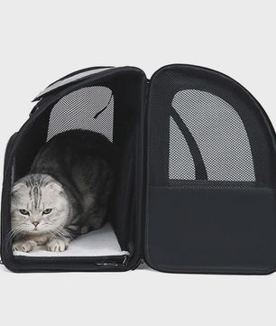 Uitbreidbare Huisdierenrugzak: Grote Capaciteit, Ademend & Opvouwbaar voor Katten, Honden & Motorrijden