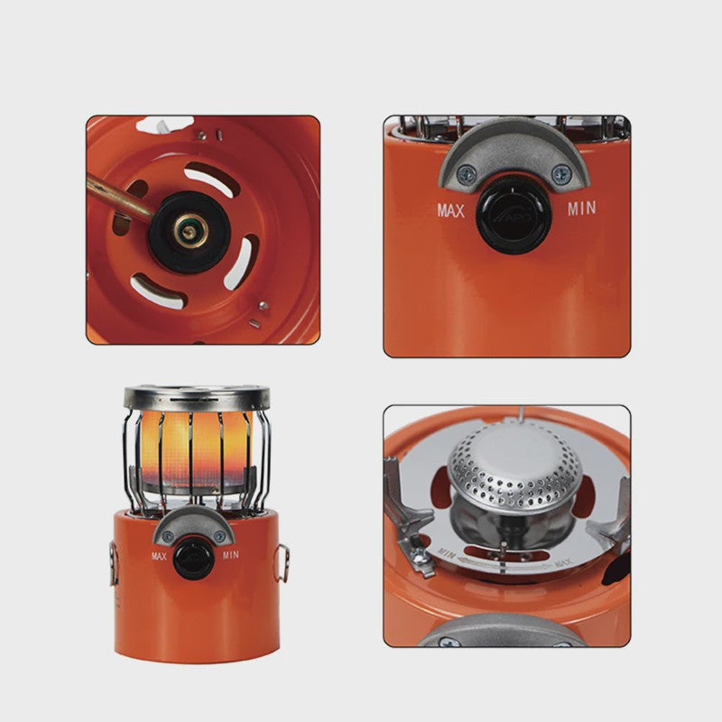 WESTTUNE 2-in-1 Draagbare Camping Gasbrander & Kachel - Koken en Verwarmen