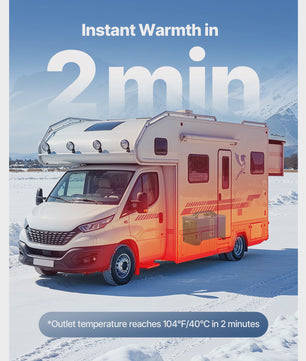 8KW Diesel Luchtverwarmer 12V/24V - Draagbare Camper Verwarming met LCD & Afstandsbediening