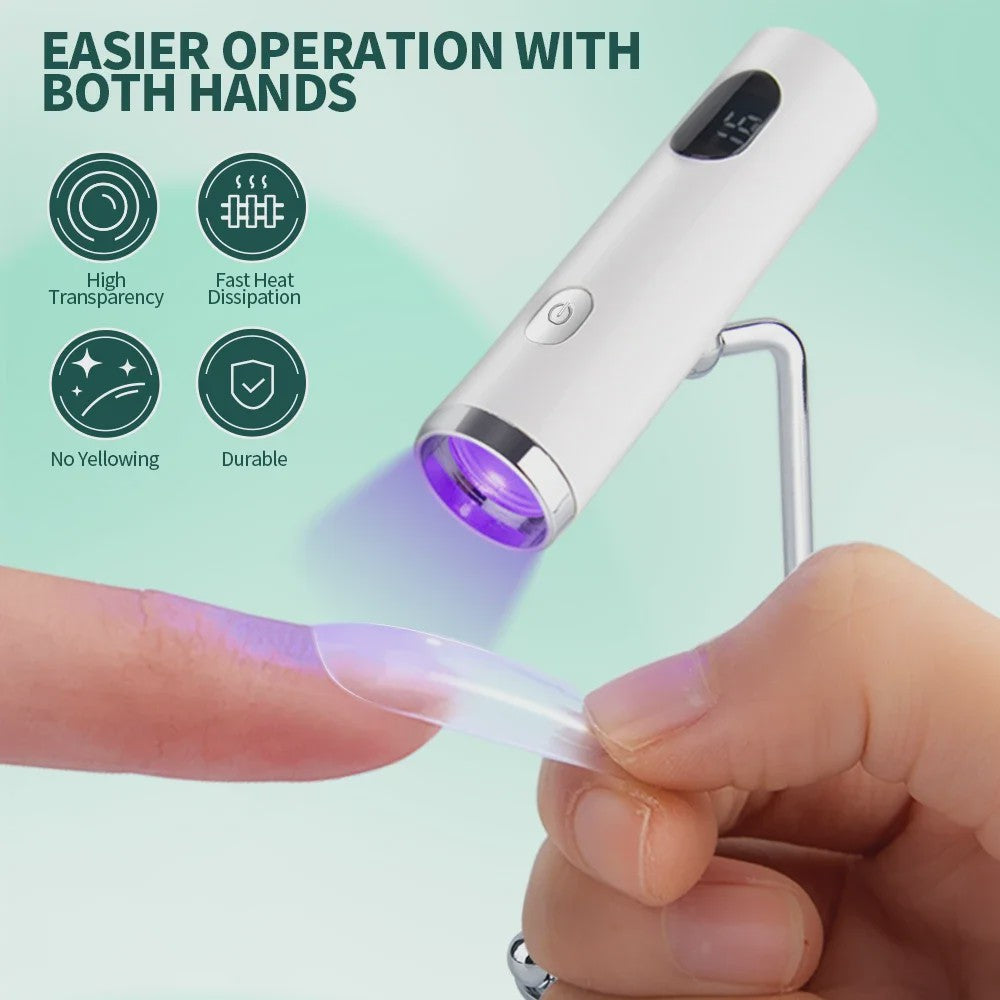 Draagbare Mini UV LED Nageldroger - Snel Uitharden Gel Polish & Lijm
