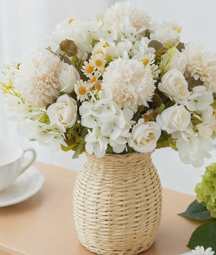 Kunstboeket Bloemcombinatie - Decoratie voor Huis, Bruiloft & Fotografie