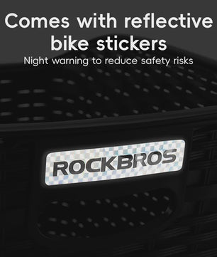 ROCKBROS Fietsmand Achter - Grote Capaciteit met Uitschuifbare Deksel - Zwart