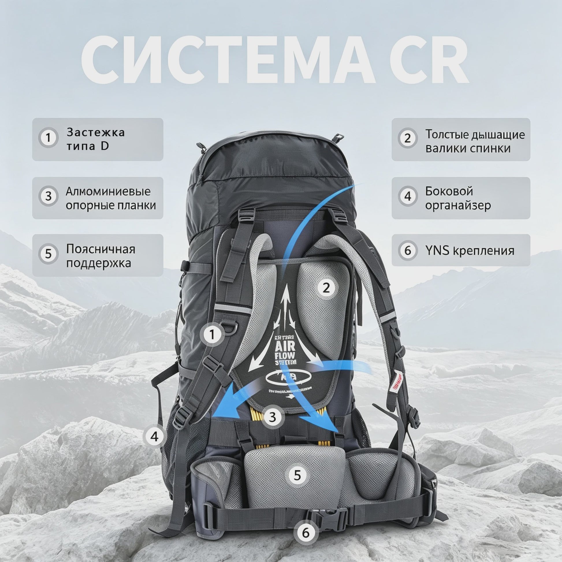 Naturehike 70L Rugzak - Waterdichte Outdoor Backpack voor Wandelen, Kamperen & Klimmen