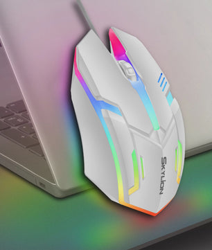 F1 Bedrade Gaming & Kantoor Muis met Kleurrijke Verlichting - Plug & Play