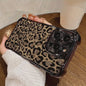 Luxe Leopard Print Telefoonhoesje met Plating & Anti-Val Bescherming voor Samsung