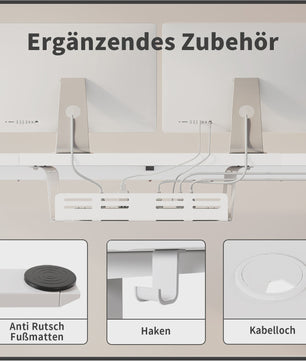 Devoko Elektrisch In hoogte Verstelbaar Bureau 140x60 cm - Stabiel & Stijlvol