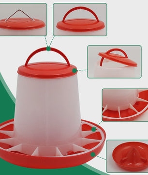 Automatische Kip Voerbak 1.5kg tot 12kg - Kippen, Duiven, Kwartels Voederstation