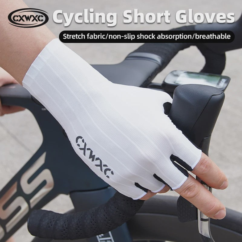CXWXC Half Finger Fiets Handschoenen - Ademend, Anti-slip & Verlengde Polssteun voor Heren & Dames