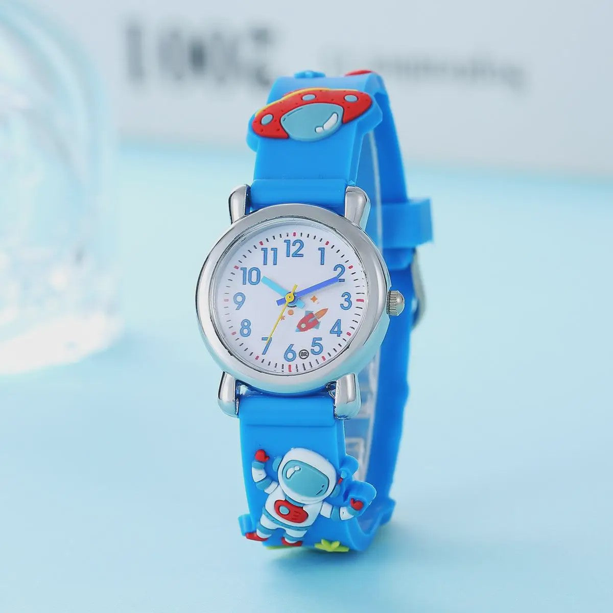 Kinderhorloge Cartoon Astronaut & UFO - Quartz Polshorloge