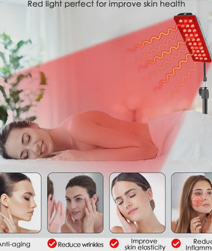 Professionele LED Roodlicht & Near-Infra Rood Therapie Lamp voor Gehele Lichaam & Gezicht