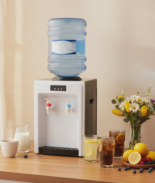 Elektrische Waterdispenser Tafelmodel: Direct Warm & Koud Water voor Thuis en Kantoor (4.5-18.9L Emmer)