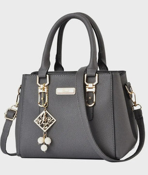 Luxe Leerlook Handtas Dames met Grote Capaciteit en Afneembare Schouderband