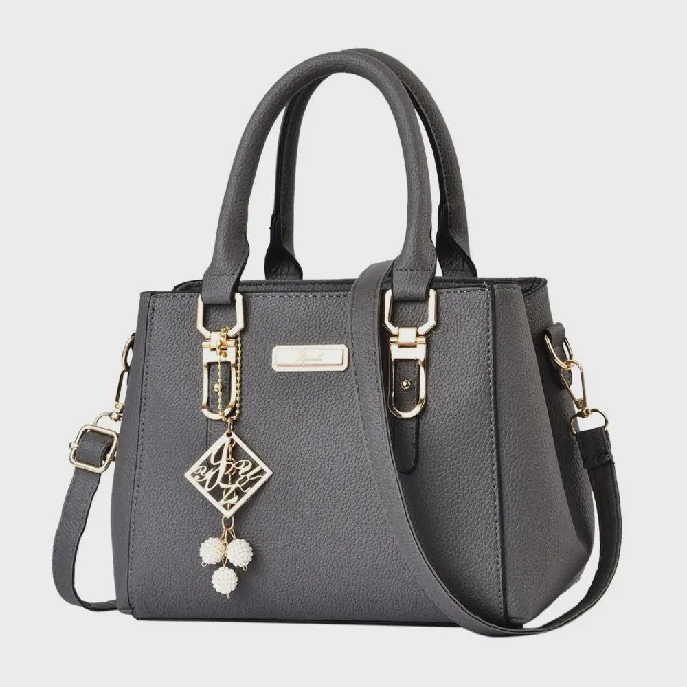Luxe Leerlook Handtas Dames met Grote Capaciteit en Afneembare Schouderband