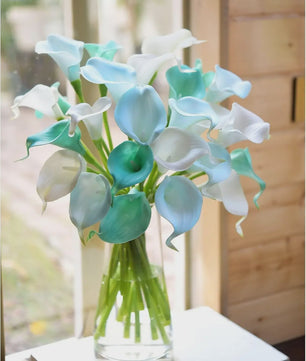 Real Touch Kunst Calla Lelies - Bruidsboeket & Bloemstukken (15 stuks)