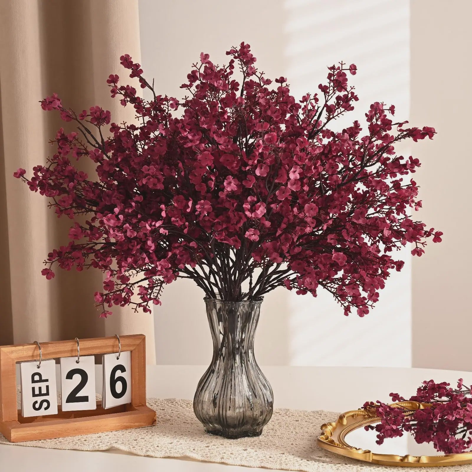 Kunstbloemen Gipskruid (3/5 stuks) - Sfeervolle Decoratie voor Huis, Bruiloft & Feest